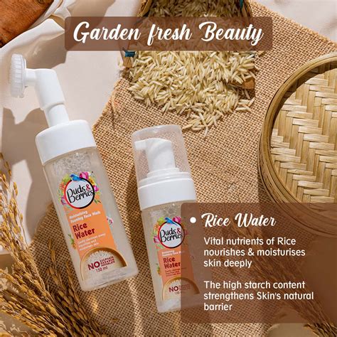 Buy BUDS & BERRIES MOISTURIZING RICE WATER FOAMING FACE WASH WITH BUILT ...