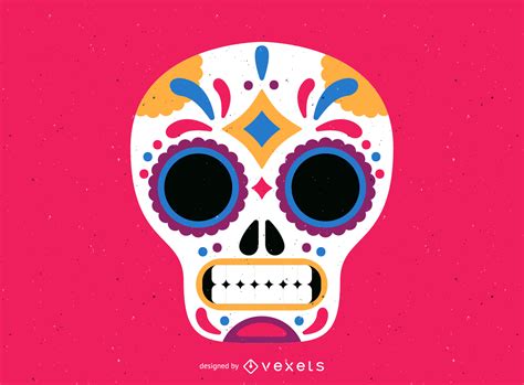 Descarga Vector De Vector De Calavera De Azúcar