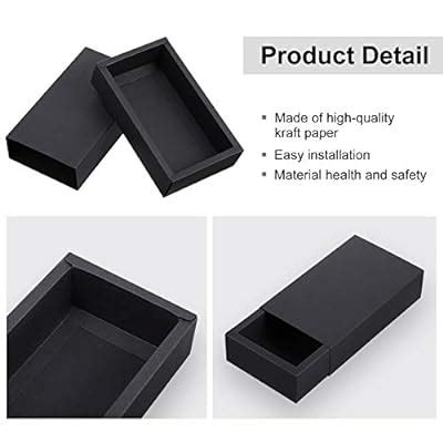 Buy 15 Pieces Kraft Boxes Rectangle Drawer Boxes Mini Crafts Cardboard ...