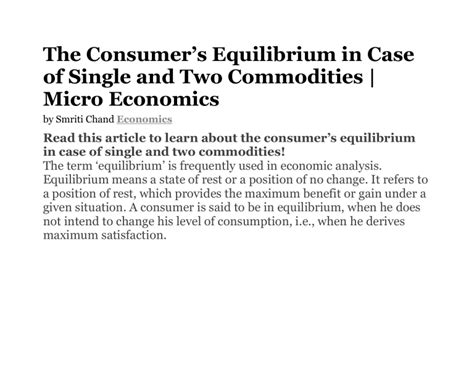 Image result for Consumers Equilibrium Two Commodity Model Slide