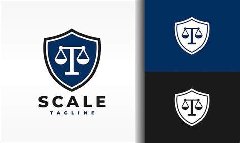 Scale shield logo | Premium Vector