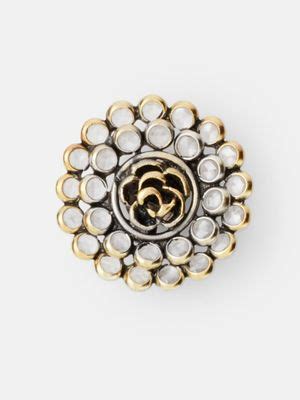 Buy Fabindia Silver Two Tone Stud Earrings Online