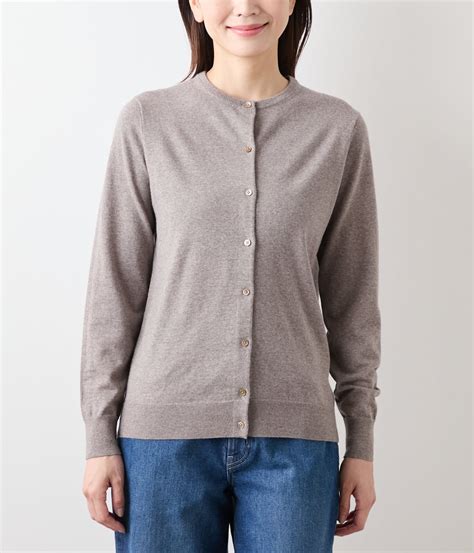 【手洗い可能】キャッシュウール クルーネックカーディガン(51716560-2025)｜ファッション通販のNY.ONLINE