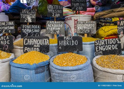 Agricultural Products on a Peruvian Market Editorial Stock Photo - Image of traditional, simple ...
