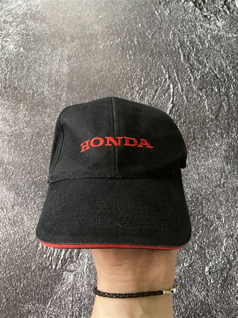 Honda × Racing × Vintage Cap HONDA Hat Faded Black Rare Rucing Y2k Streetwear | Grailed