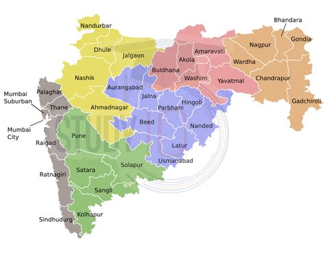 List of Districts of Maharashtra Map and their Specialties, Name, Area