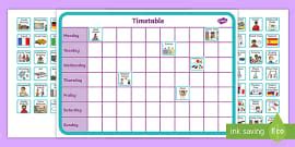 School Timetable Template | Primary Resources (teacher made)