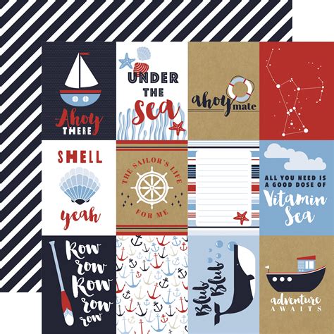 Deep Blue Sea 3x4 Journaling Cards - 644216849512