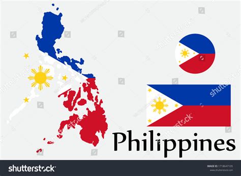 Philippines Flag Map