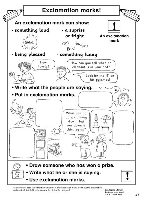 Image result for KS1 Using Exclamation Marks