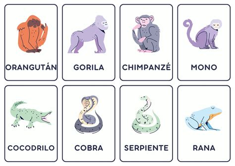 Profes Papel Tijera Animales - Tarjetas