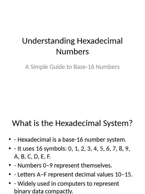 Image result for Hexadecimal Tutorial