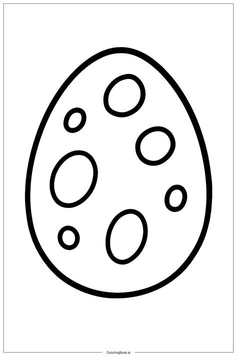 A Spotted Robin's Egg Coloring Page (Free PDF&PNG Printable)