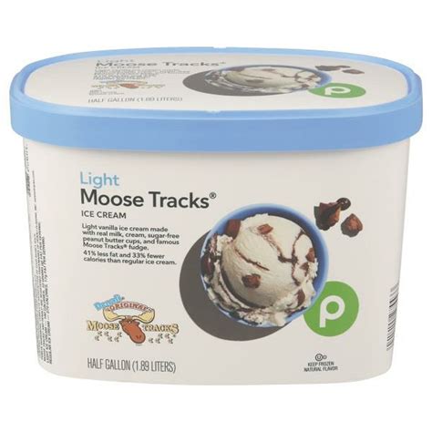Publix Ice Cream, Moose Tracks, Light