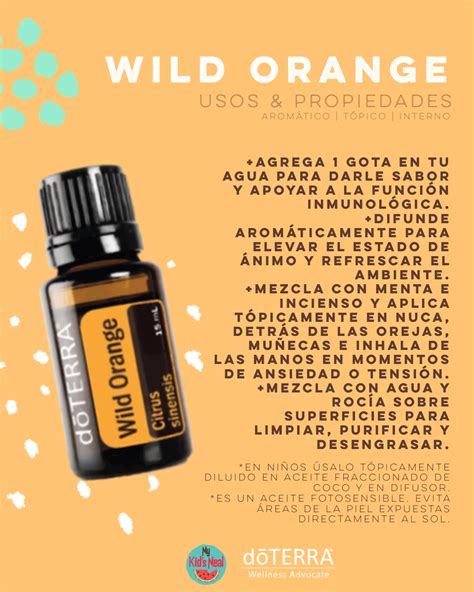Usos de Wild Orange 🍊 | Aceites esenciales doterra, Recetas de aceites ...