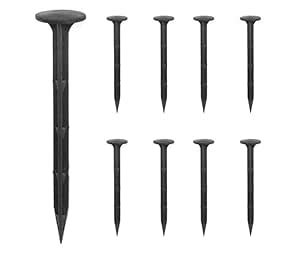 HHBR Weedmat Nails - Garden Lawn Stakes 7 inch Landscape Anchors Spikes ...