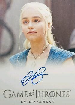 Emilia Clarke as Daenerys Targaryen | Trading Cards (Individual) | hobbyDB