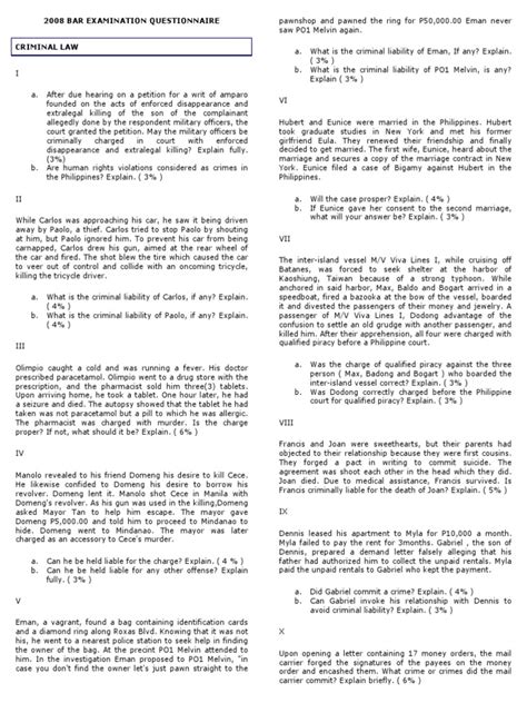 Image result for Bar Exam Test Questions