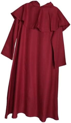 ECOMISTIQ®Friar Medieval Hooded Monk Priest Robe Cloak Costume Cosplay ...
