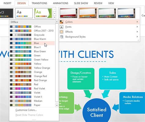 Image result for Creating Color Themes in PowerPoint