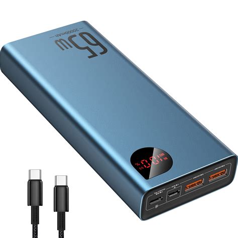 Baseus Power Bank, 65W 20000mAh Laptop Portable Charger, Fast Charging ...