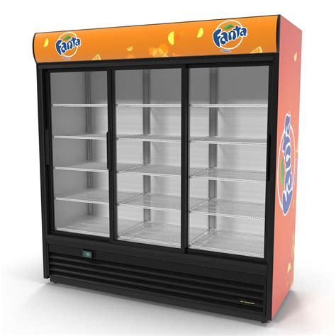 Fanta Three Door Display Refrigerator 3D | 3D Molier International