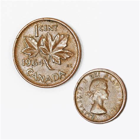 Collectible 1964 Canada 1 Cent Bronze Coin, One Canadian Penny Coin - Etsy