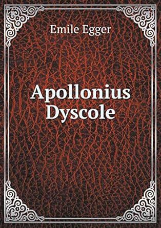 Apollonius Dyscole : Egger, Emile: Amazon.in: Books