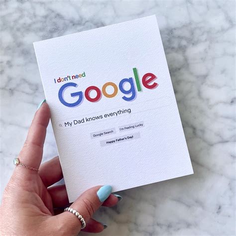 The Dad is Google Card | Father's Day Card | Dad's Birthday Card ...