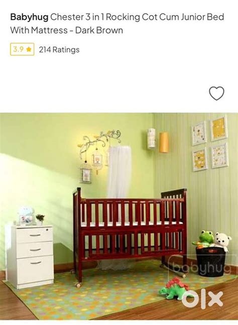 Babyhug Chester 3 in 1 rocking bed - Kids Furniture - 1817089487