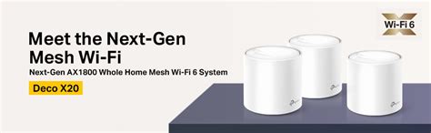 TP-Link Deco X20 Dual Band Next-Gen Wi-Fi 6 Mesh,Ax1800 Whole Home WiFi ...