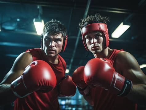 Two Men Boxing Stock Image 的图像结果