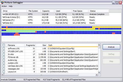 Software-update: Defraggler 1.00.023 beta - Computer - Downloads - Tweakers