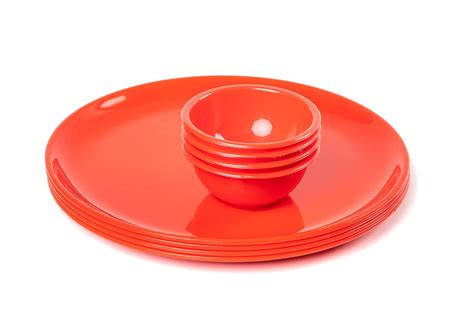 Buy URMILA PLASTIC® Microwave Safe Unbreakable Round Big Plates Set, 4 ...