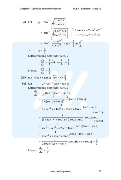 Image result for Maths Class 12 Chapter 5 Question PDF