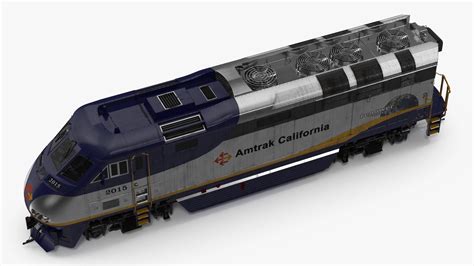 3D Amtrak California Passenger Locomotive model | 3D Molier International
