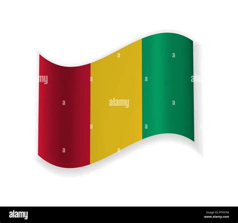 Guinea Flag. Country in Africa. Vector illustration. The Capital ...
