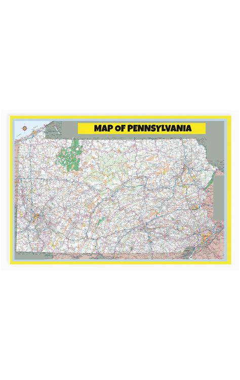 Map of Pennsylvania Large Detailed Roads and Highways, Map of ...