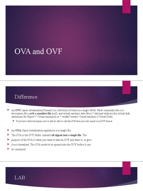 Image result for Open Virtualization Format OVF Vs OVA