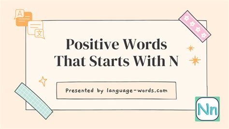 Elevate Your Language: 180+ Positive N-Word Selection