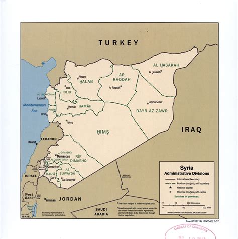 World Map With Syria