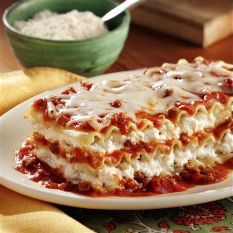 No Boiling Lasagna Recipe Main Dishes with ricotta cheese  