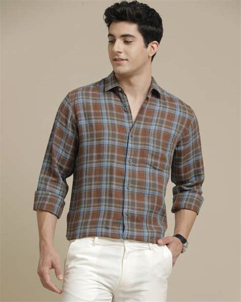 Linen Shirts Online at Best Price In India - Flipkart.com