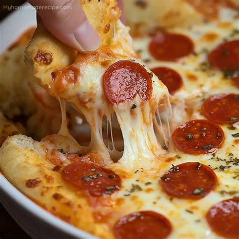 Crock Pot Pizza Dip Recipe | Easy Cheesy Appetizer - My Homemade Recipe