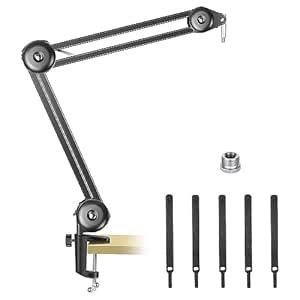 IMAGINEA Microphone Boom Arm Mic Stand Adjustable Clip Studio ...