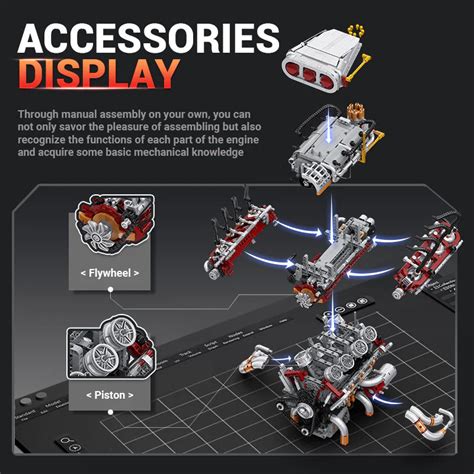 Eikee - Y15001 - V8 Engine - 2347 Pieces - Dynamic Version Only ...