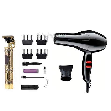 Hair Trimmer and 1800w hair dryer For Men and women, Professional ...