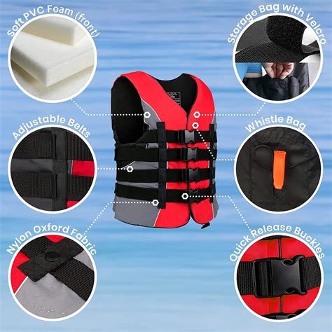 Leader Accessories Universal Life Vest, USCG Approved, Unisex, Adult ...