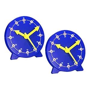 Buy PATIKIL 4 inch Teaching Clock, 2 Pack Learn Clock Learning Tell ...