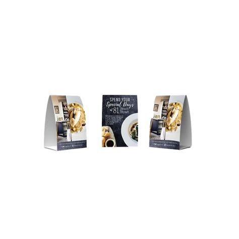 Table Tents | Custom Table Tents | Alpha Global Packaging